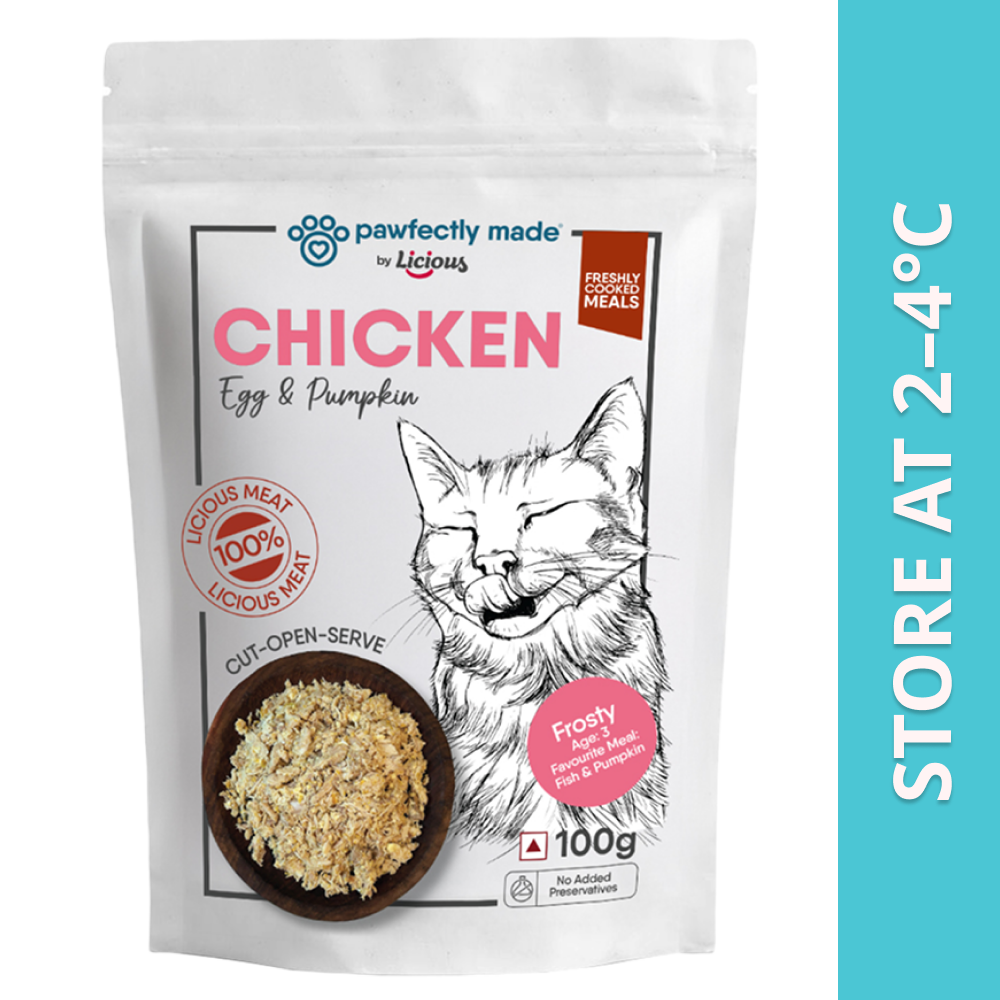 Pawfectly Made By Licious Chicken Egg & Pumpkin Home Meal for Cats
