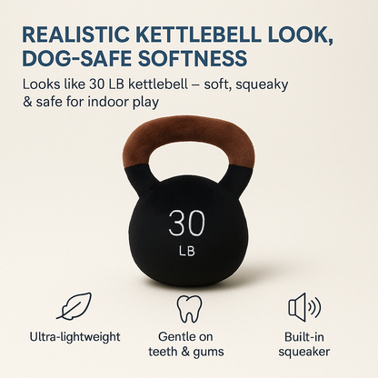 Talking Dog Club Kettle Bell Plush Toy for Dogs