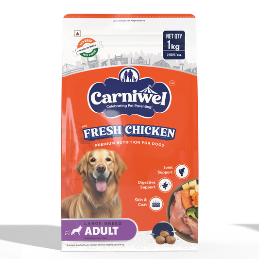 Carniwel Fresh Chicken Kibble Large Breed Adult Dog Dry Food (Limited Stocks)