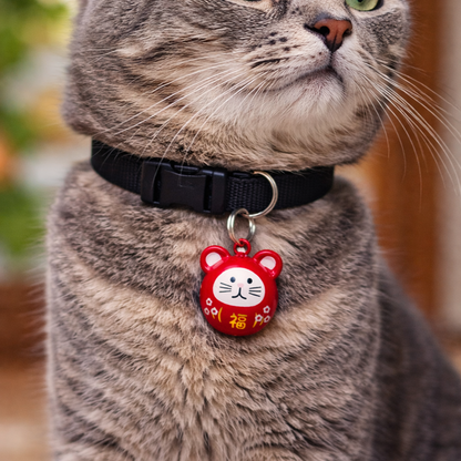 Talking Dog Club Mouse Collar Bell for Kittens & Cats (Red)