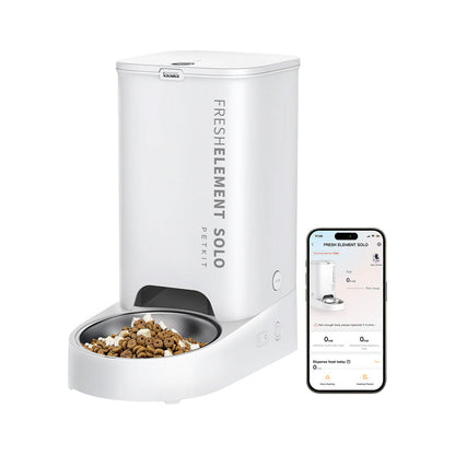 Whiskas Ocean Fish Flavour Dry Food & Petkit Freshelement Solo Automatic 2.4G WiFi Food Dispenser Adult Cat Combo