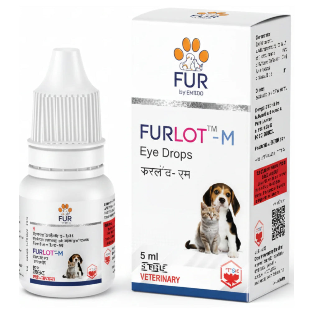 Entod Furlot M Eye Drops for Dogs and Cats