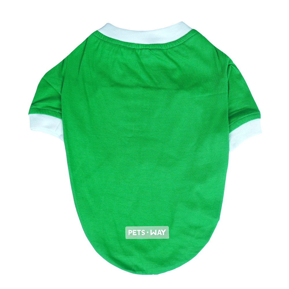 Pets Way Dive In Stripes Tshirt for Dogs (Forest)