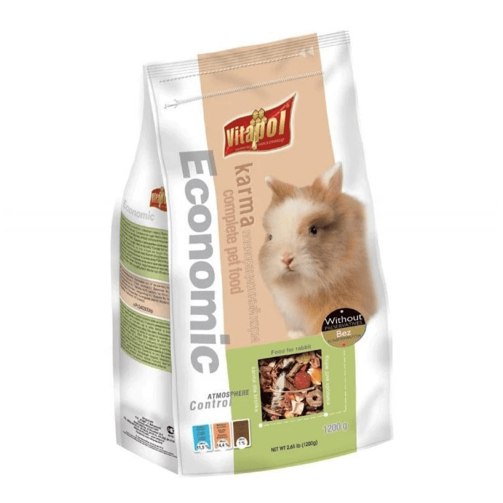 Oxbow Western Timothy Hay and Vitapol Economic Food for Rabbits and Guinea Pigs Combo