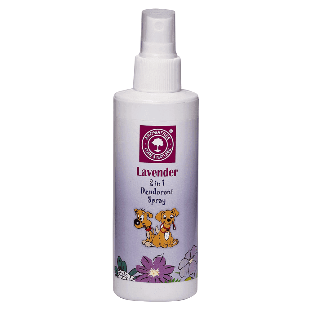 AromaTree Lavender Fragrance 2 in 1 Deodorant Spray for Dogs and Cats