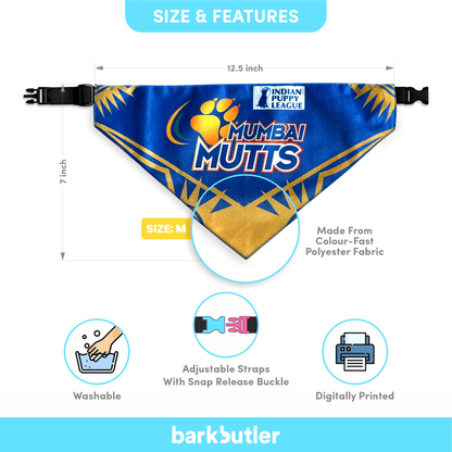 Barkbutler Mumbai Mutts Bandana for Dogs | Indian Pet League