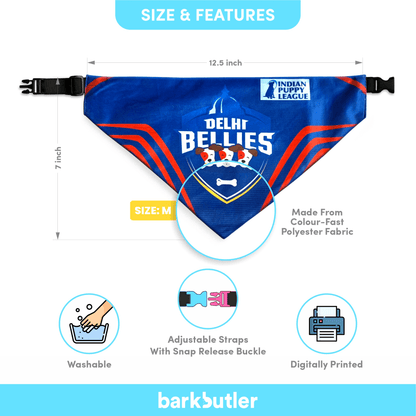 Barkbutler Delhi Bellies Bandana for Dogs | Indian Pet League