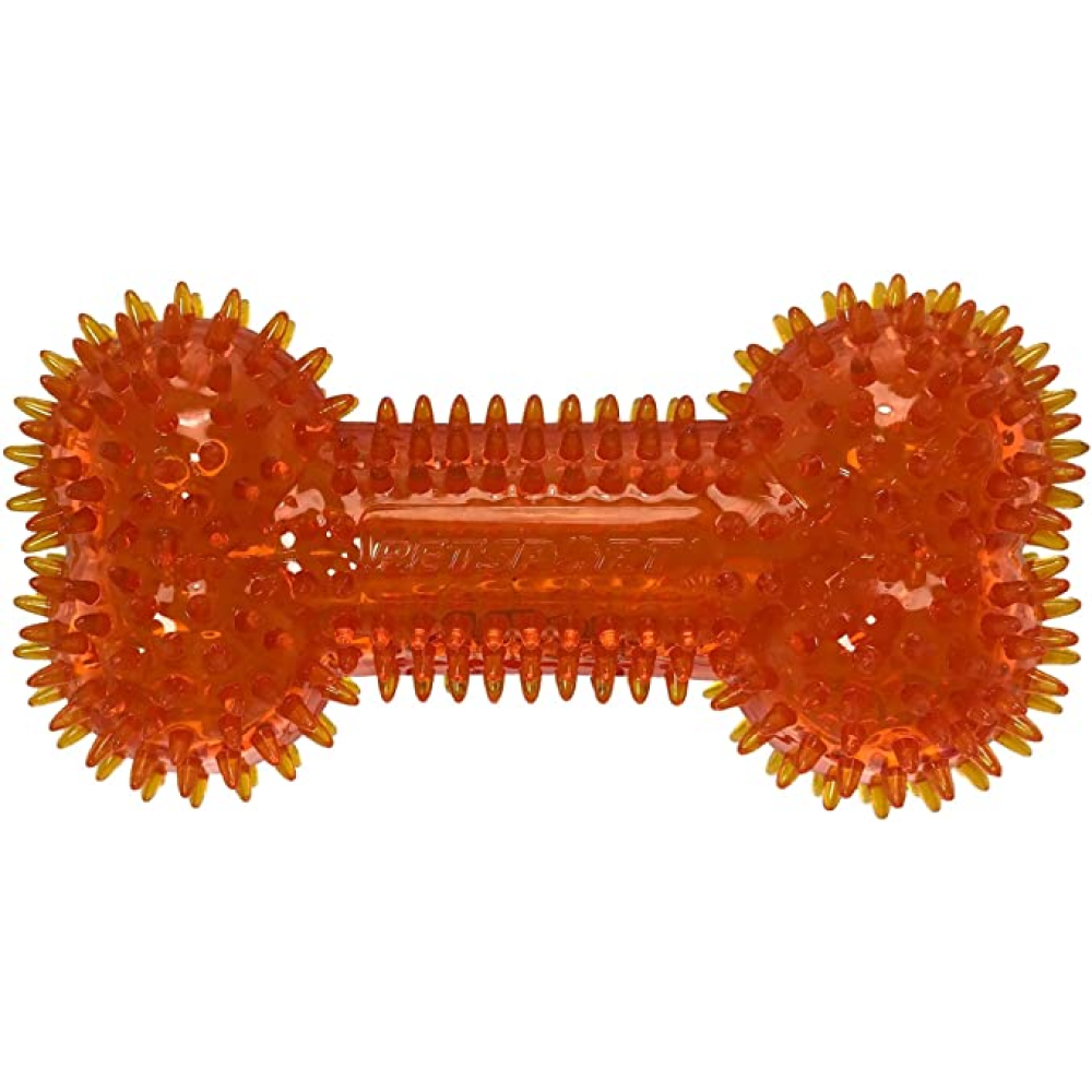 Petsport Gorilla Spiky Bone Toy for Dogs (Red)