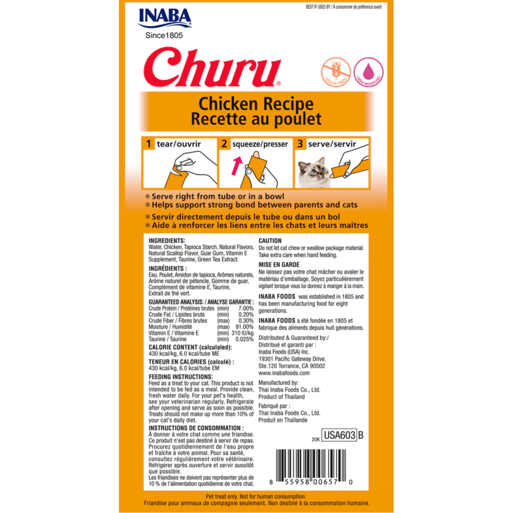 INABA Churu Chicken Creamy Cat Treats