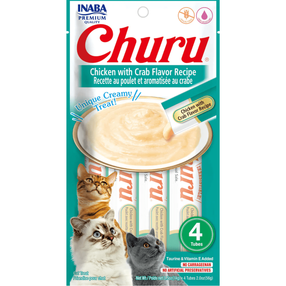 INABA Churu Chicken with Crab Creamy Cat Treats