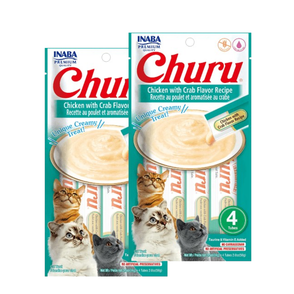 INABA Churu Chicken with Crab Creamy Cat Treats