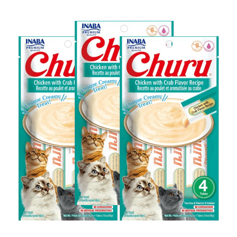 INABA Churu Chicken with Crab Creamy Cat Treats