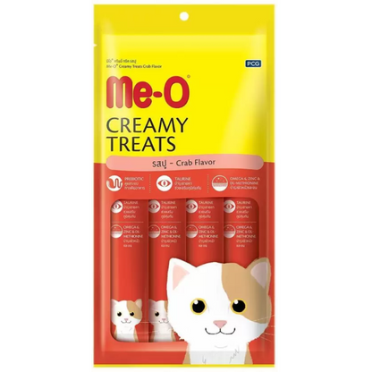 Me O Crab Creamy, Salmon Creamy and Chicken and Pumpkin Treat Combo Cat