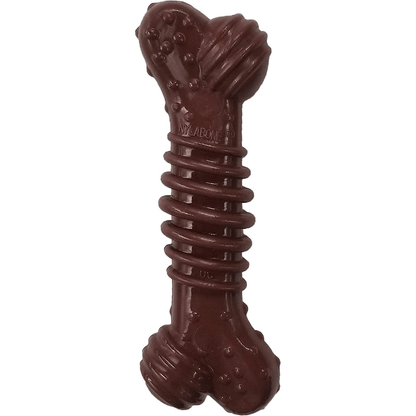 Nylabone Medley Flavoured Textured Power Chew Bone Toy for Dogs (Brown)