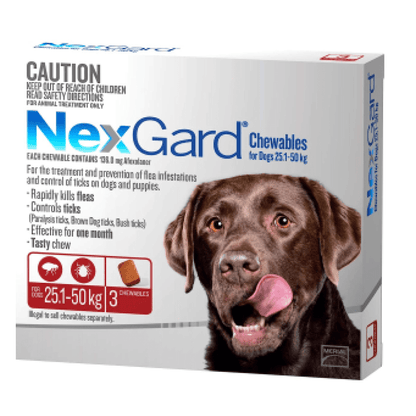Boehringer Ingelheim Nexgard (Afoxolaner) (10 to 25kg) Dog Tick & Flea Control Tablet (3 tablets)