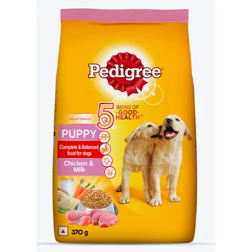Pedigree Chicken and Milk Dry Food & Petkit YumShare Solo Automatic 2.4G WiFi Food Dispenser with HD Camera Dog Puppy Combo