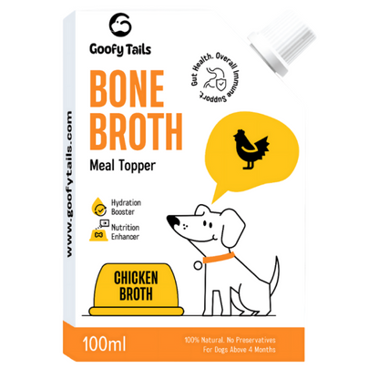 Goofy Tails Chicken and Lamb Bone Broth Combo for Dogs