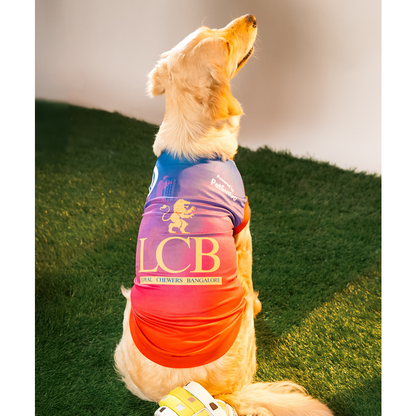 Pet Set Go Loyal Chewers Bangalore IPL Jersey for Dogs (Red) | Indian Pet League