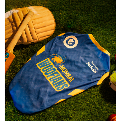 Pet Set Go Mumbai Woofians IPL Jersey for Dogs (Blue) | Indian Pet League