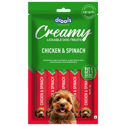 Drools Chicken, Pumpkin, Spinach Creamy Treat Combo for Dogs