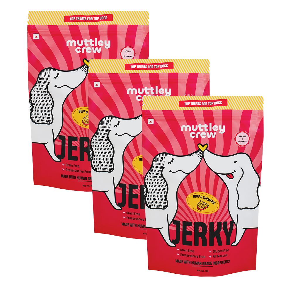 Muttley Crew Buff and Turmeric Jerky Dog Treats