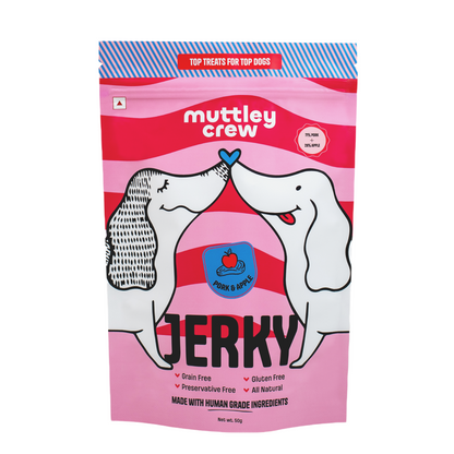 Muttley Crew Porky and Apple Jerky Dog Treats