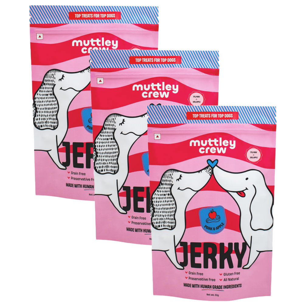 Muttley Crew Porky and Apple Jerky Dog Treats