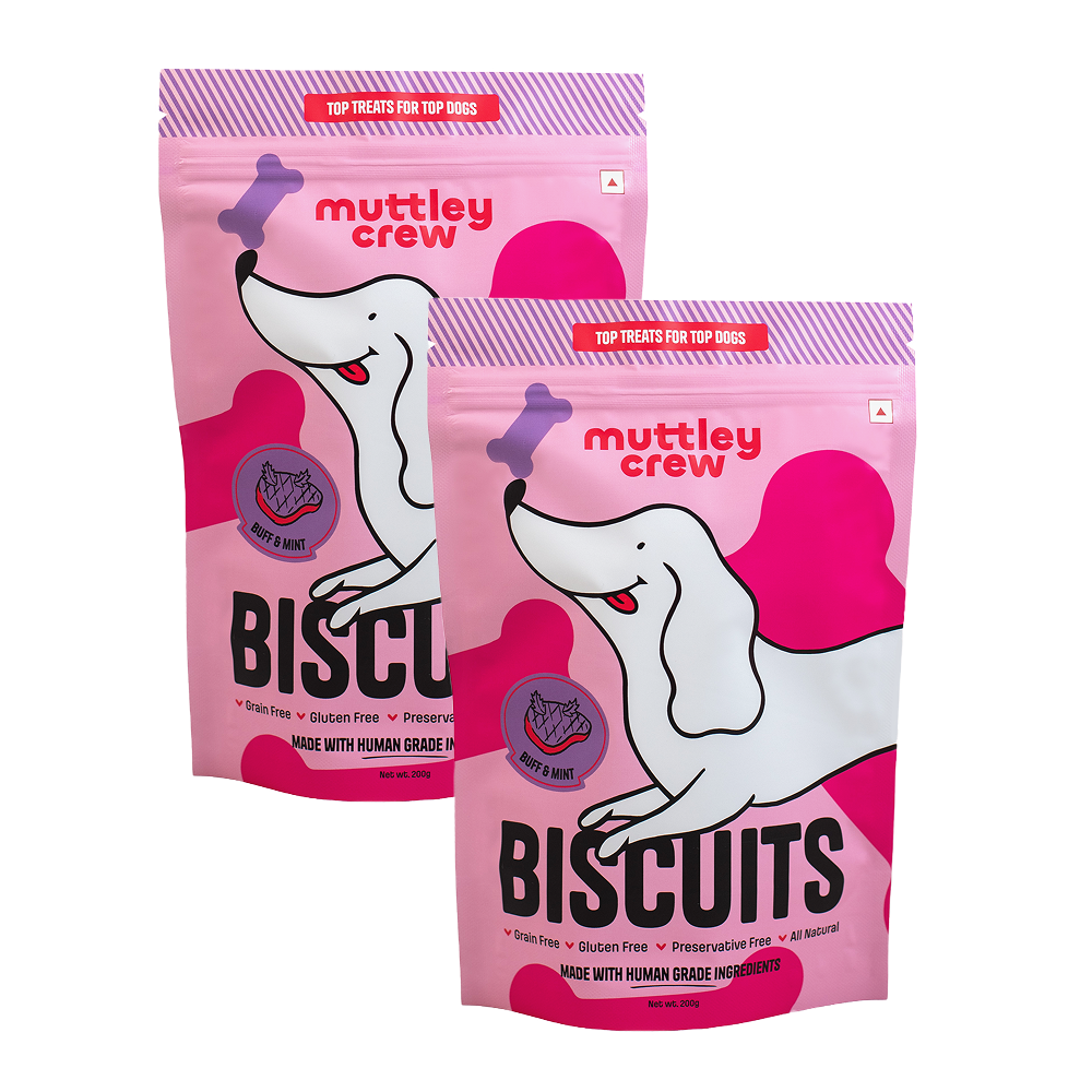 Muttley Crew Buff and Mint Biscuits Dog Treats