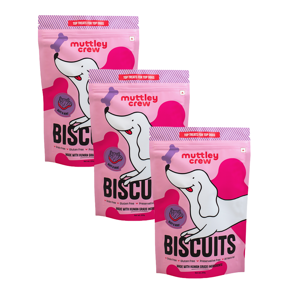 Muttley Crew Buff and Mint Biscuits Dog Treats