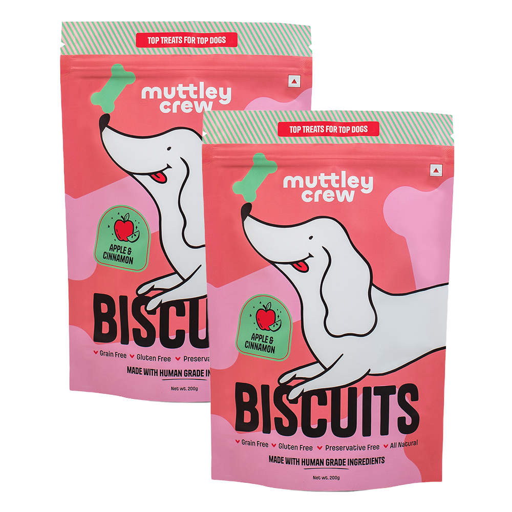 Muttley Crew Apple and Cinnamon Biscuits Dog Treats
