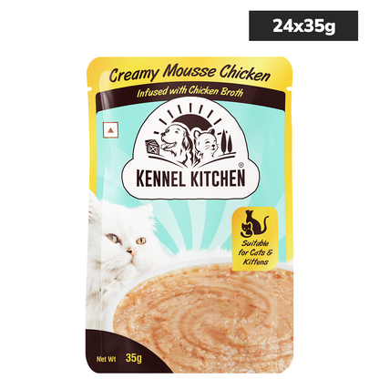Kennel Kitchen Chicken Creamy Mousse Kitten & Adult Cat Wet Food (All Life Stage)
