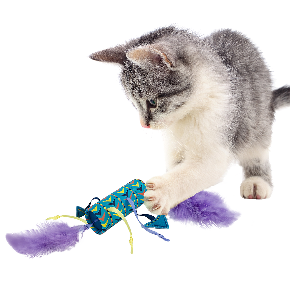 Kong Bat A Bout Vibez Roller Toy for Cats (Multicolour)