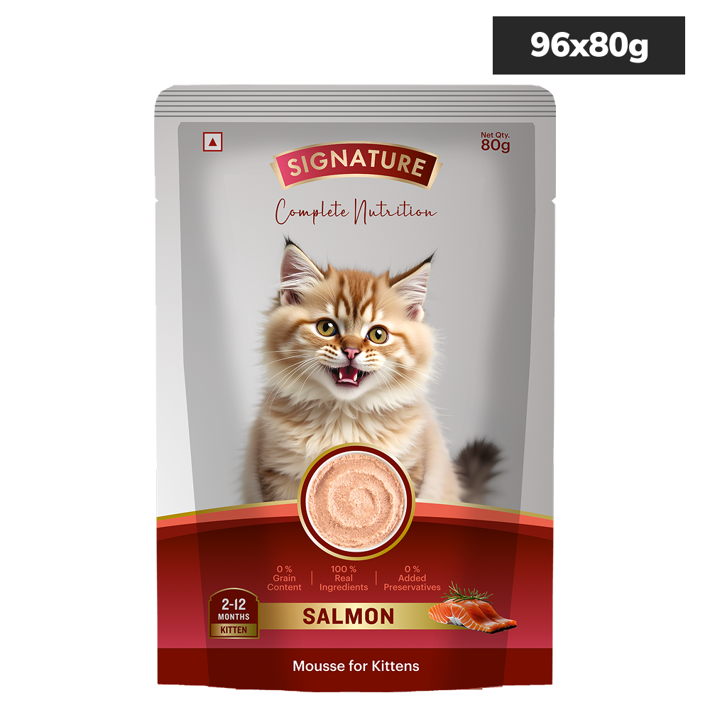 Signature Grain Zero Salmon Mousse Kitten Cat Wet Food