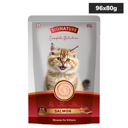 Signature Grain Zero Salmon Mousse Kitten Cat Wet Food