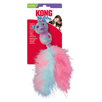 Kong Cat Wubba Caticorn Toy for Cats (Blue & Pink)