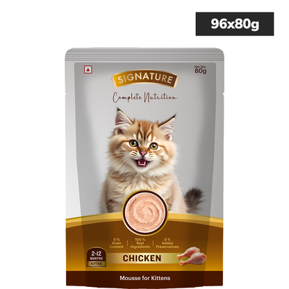 Signature Grain Zero Chicken Mousse Kitten Cat Wet Food