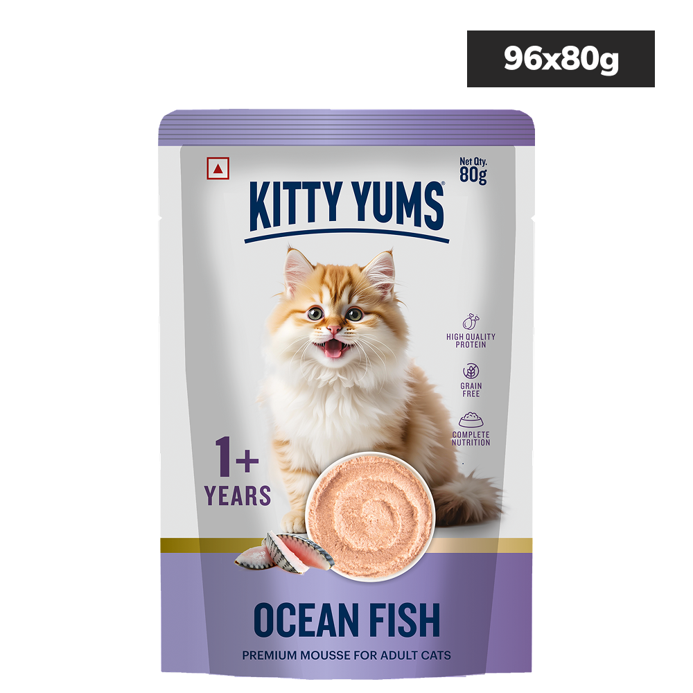 Kitty Yum Salmon and Ocean Fish and Chicken Tuna Mousse Combo Adult Cat Wet Food