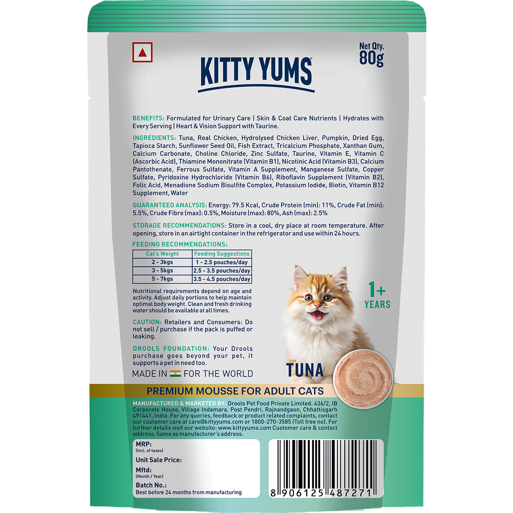 Kitty Yum Tuna Mousse Adult Cat Wet Food