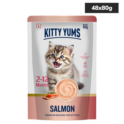 Kitty Yum Salmon Mousse Kitten Cat Wet Food