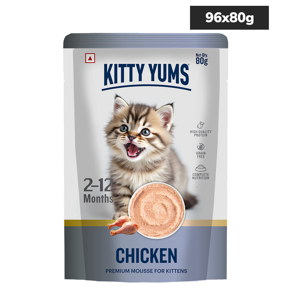 Kitty Yum Salmon and Ocean Fish and Tuna and Chicken Mousse Combo Kitten Cat Wet Food