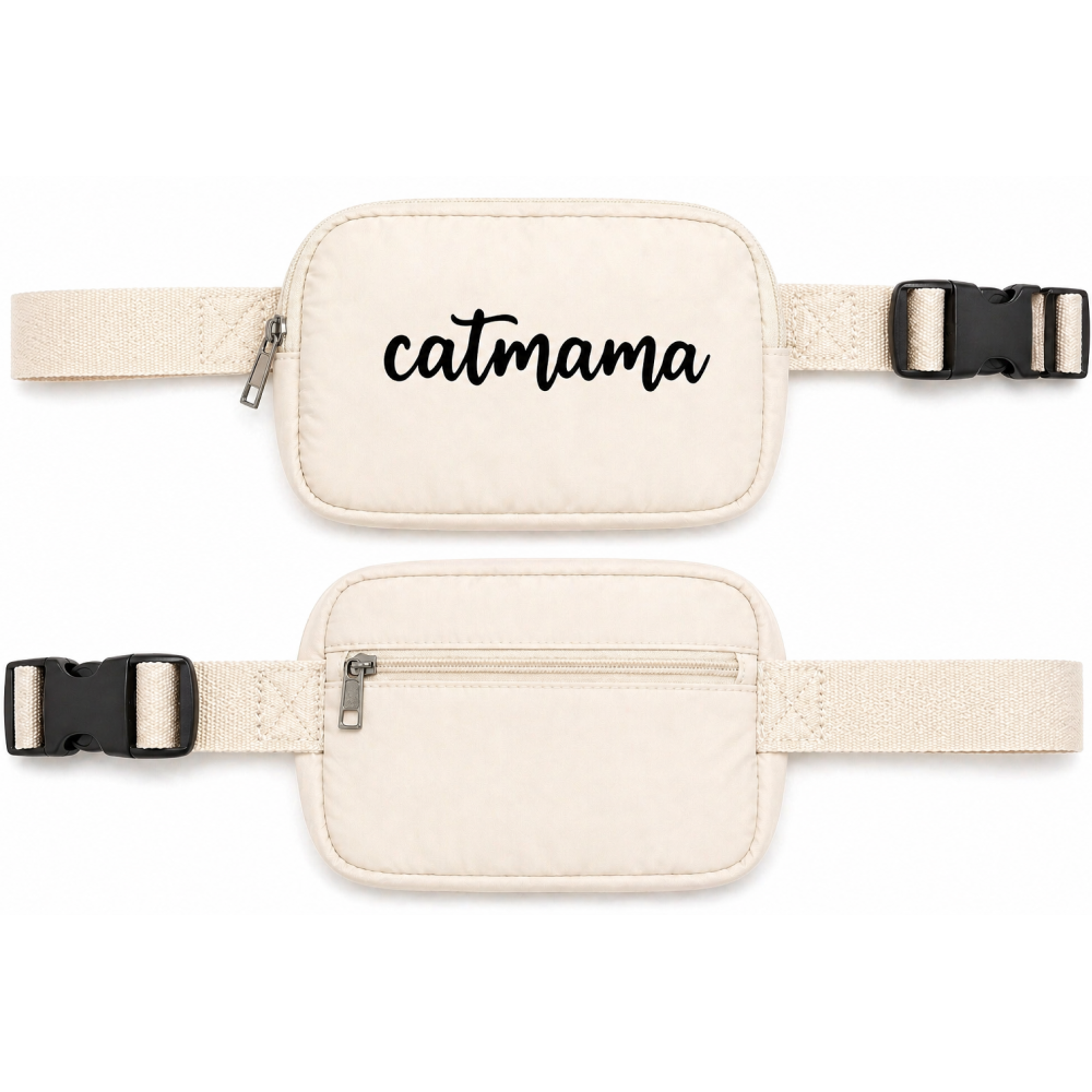 Talking Dog Club Catmama Crossbody Treat & Walk Bag (Cream)