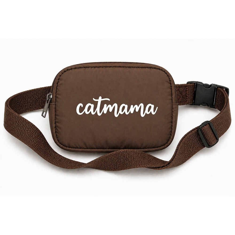Talking Dog Club Catmama Crossbody Treat & Walk Bag (Brown)