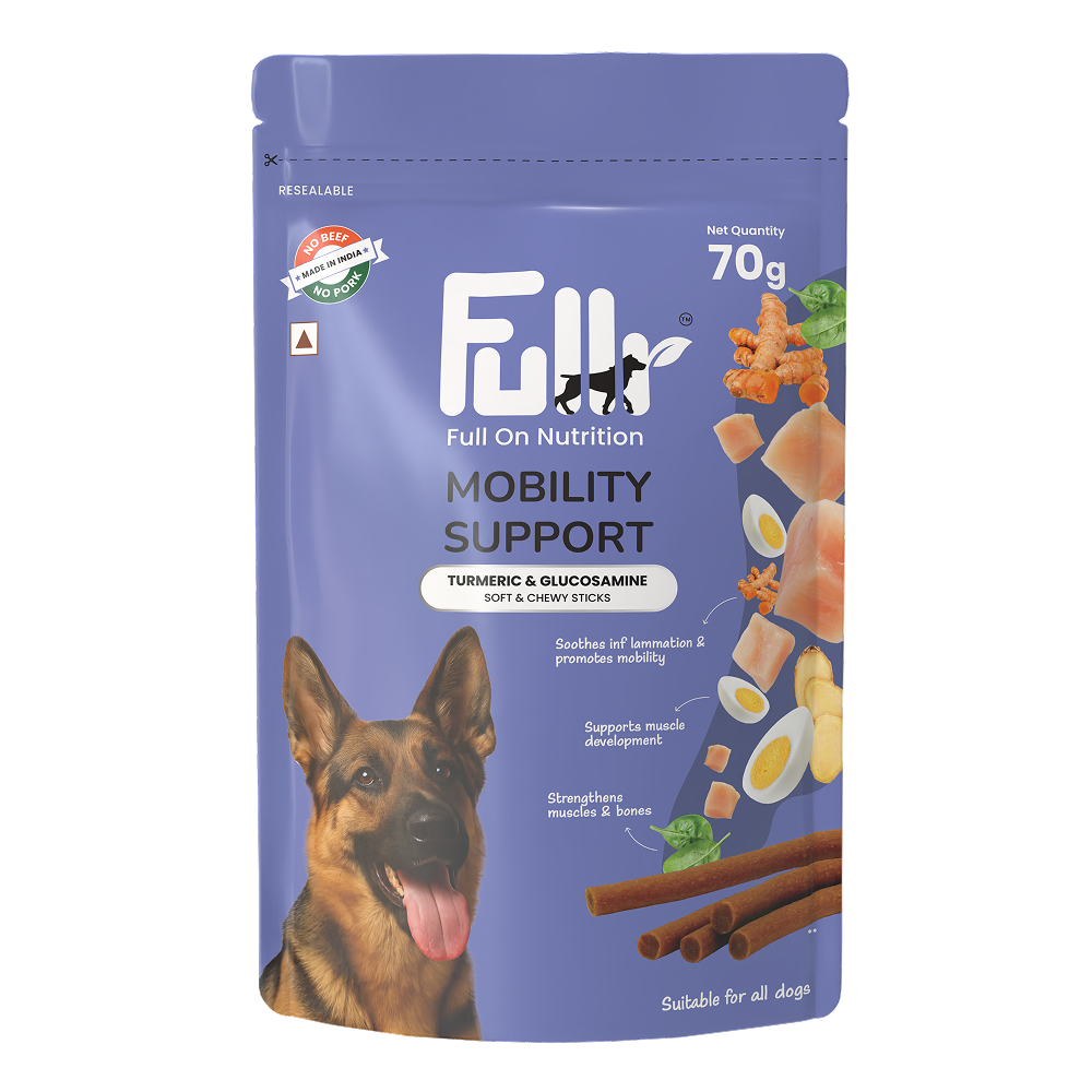 Carniwel Fresh Lamb Small Breed Adult Dog Dry Food and Fullr Mobility Support Soft and Chewy Stick Dog Treats