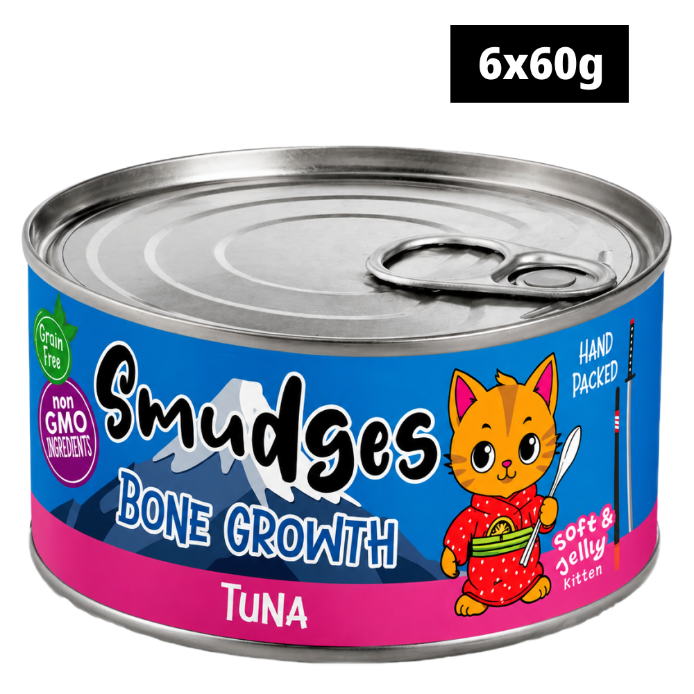 Smudges Chicken Shredded in Gravy and Tuna in Soft Jelly Wet Food Little Licks Chicken and Tuna Creamy Bisque Kitten Cat Treats