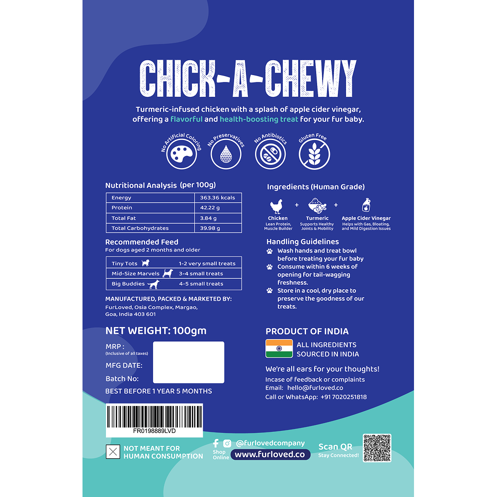 FurLoved Chick A Chewy Dog Treats