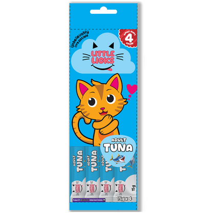 Smudges Little Licks Chicken & Cheese and Chicken and Tuna & Salmon and Tuna Creamy Bisque Combo Adult Cat Treats