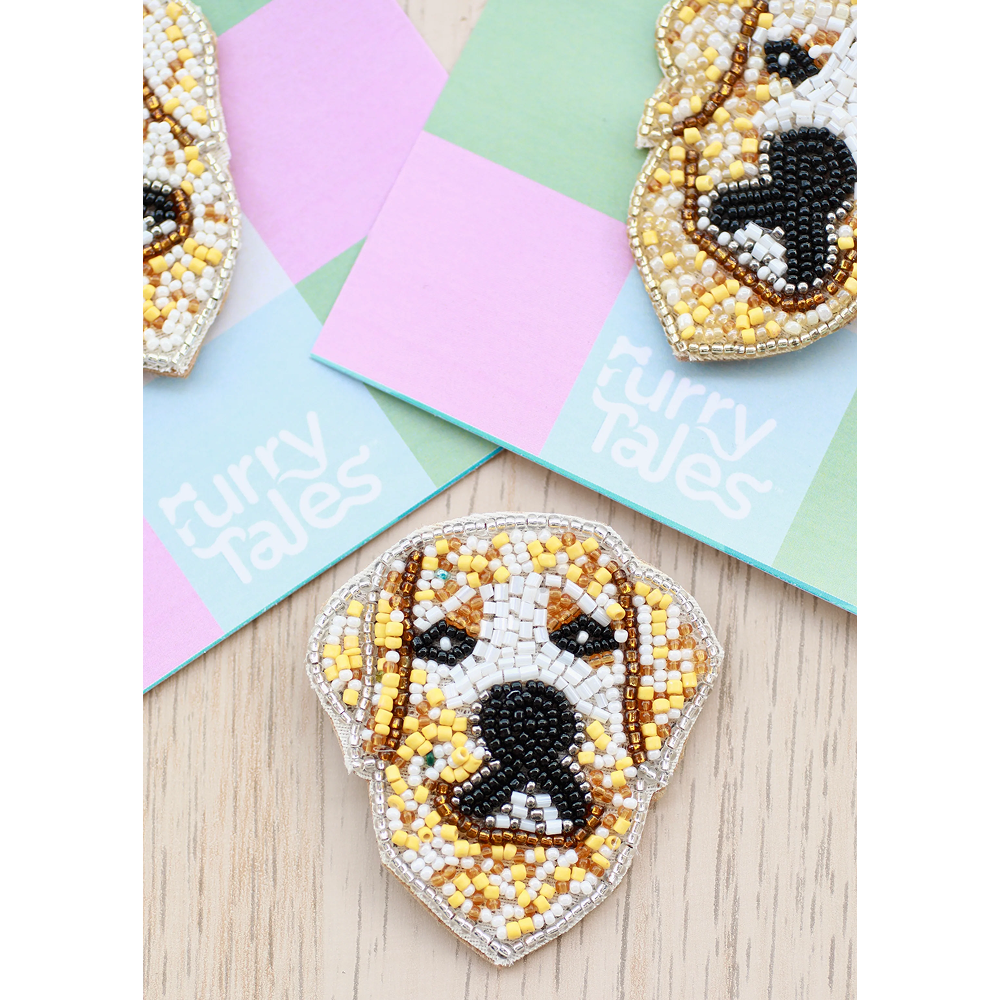 Furry Tales Romeo Labrador Handcrafted Brooch