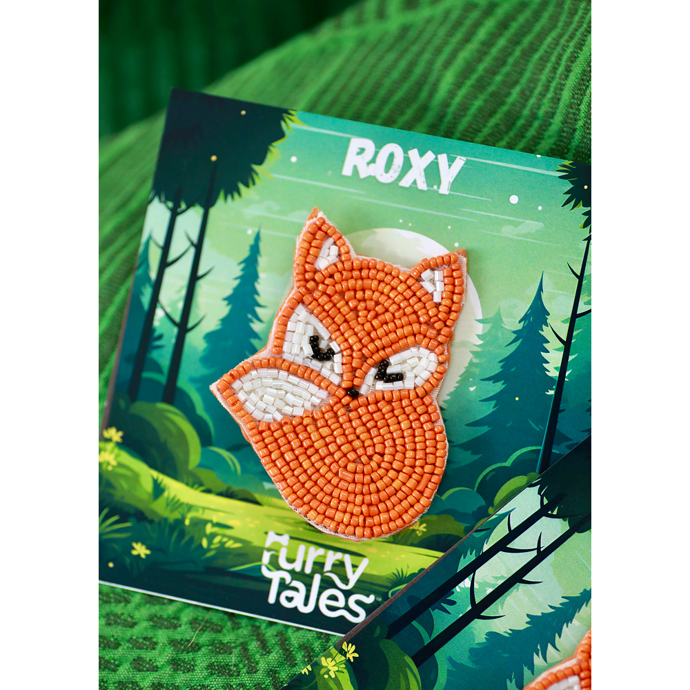 Furry Tales Roxy Fox Handcrafted Brooch