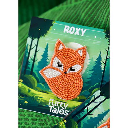 Furry Tales Roxy Fox Handcrafted Brooch