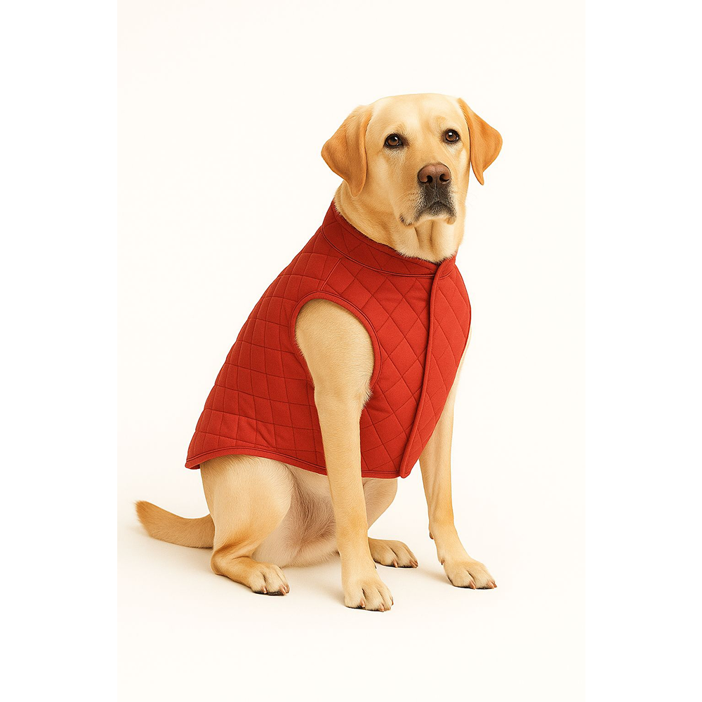 Woofiezz Warm & Comfortable Reversible Winter Jackets for Dogs and Cats (Orange)